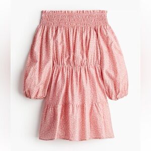 NWT H&M pink off the shoulder dress XXL